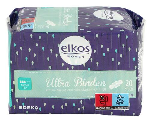 Elkos Women Ultra Binden, normal plus mit Flügeln