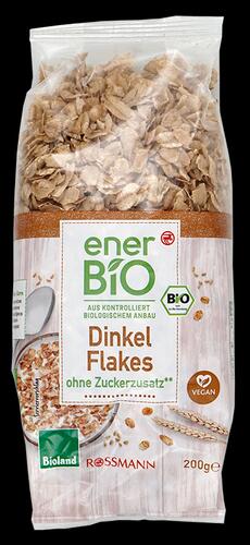 Ener Bio Dinkelflakes, ohne Zuckerzusatz, Bioland