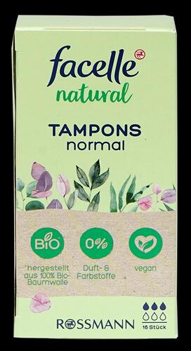 Facelle Natural Tampons, normal