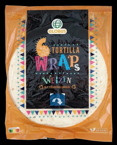 Globus 6 Tortilla Wraps Weizen