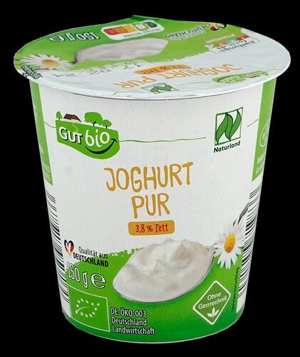 Gut Bio Joghurt Pur, 3,8% Fett, Naturland 