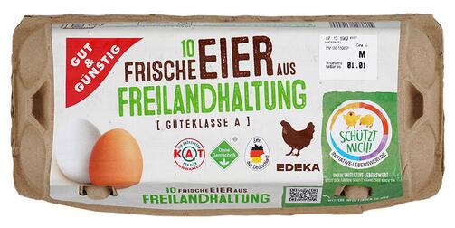 Gut & Günstig 10 Frische Eier aus Freilandhaltung