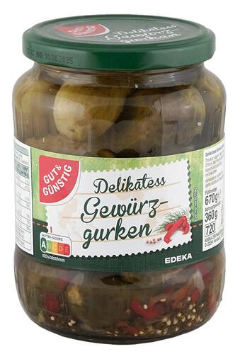 Gut & Günstig Delikatess Gewürzgurken