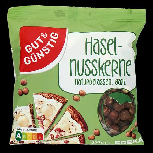 Gut & Günstig Haselnusskerne naturbelassen, ganz