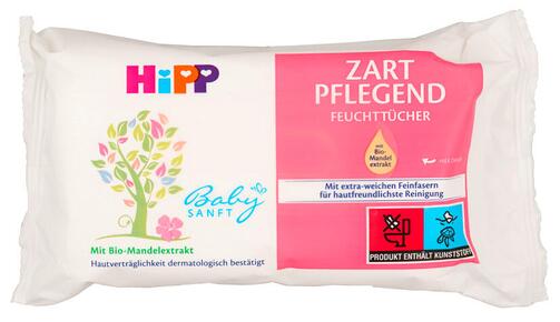 Hipp Babysanft Duftende Feuchttücher zart pflegend, plastikfrei, 4er Pack