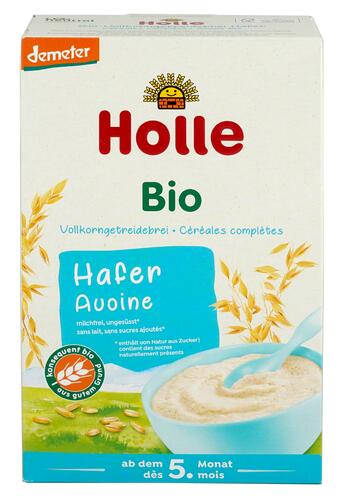 Holle Bio-Vollkorngetreidebrei Hafer, Demeter