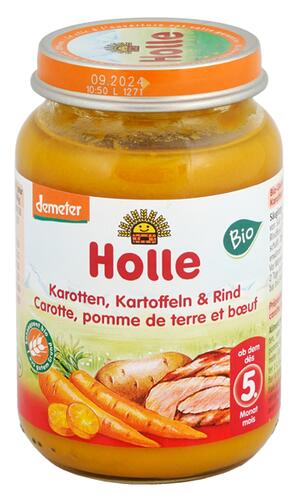 Holle Karotten, Kartoffeln & Rind, Demeter