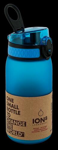 Ion8 One Touch Leak Proof Water Bottle, Frosted Blue, 350 ml