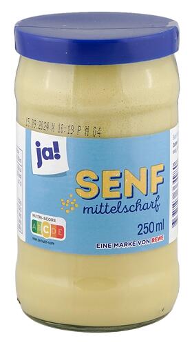 Ja! Senf Mittelscharf