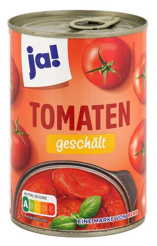 Ja! Tomaten geschält