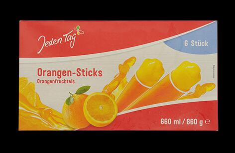 Jeden Tag Orangen-Sticks