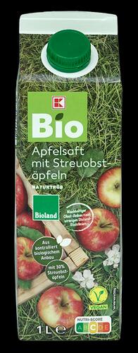 K-Bio Apfelsaft mit Streuobstäpfeln, Bioland 