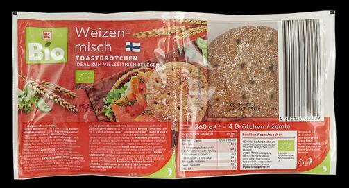 K-Bio Weizenmisch Toastbrötchen