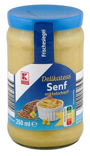 K-Classic Delikatess Senf Mittelscharf