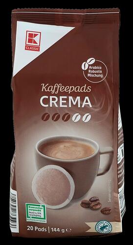 K-Classic Kaffeepads Crema, 20 Pads