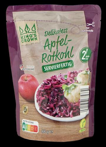 King's Crown Delikatess Apfel-Rotkohl