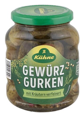 Kühne Gewürzgurken Auslese, mit Kräutern verfeinert