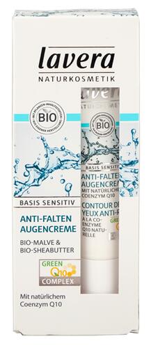 Lavera Basis Sensitiv Anti-Falten Augencreme Q10