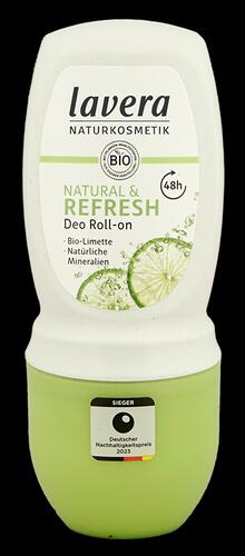 Lavera Natural & Refresh Deo Roll-on, Bio-Limette, 48h