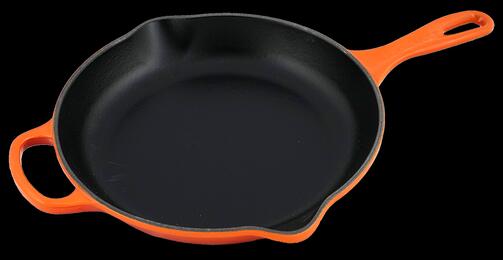 Le Creuset Brat- und Servierpfanne aus emailliertem Gusseisen volcanique flame, 26 cm