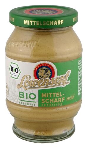 Löwensenf Bio Mittelscharf mild