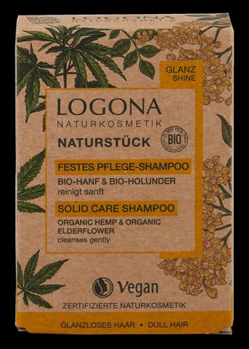 Logona Naturstück Festes Pflege-Shampoo Bio-Hanf & Bio-Holunder