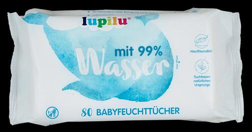 Lupilu mit 99% Wasser Babyfeuchttücher