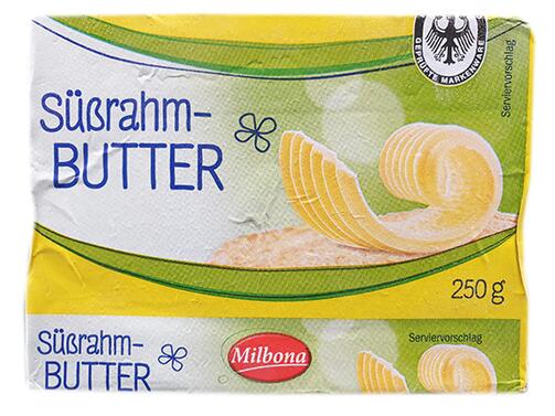 Milbona Süßrahmbutter