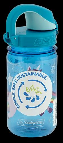 Nalgene On The Fly Kids Sustain Bottle Blue Unicorn, 355 ml