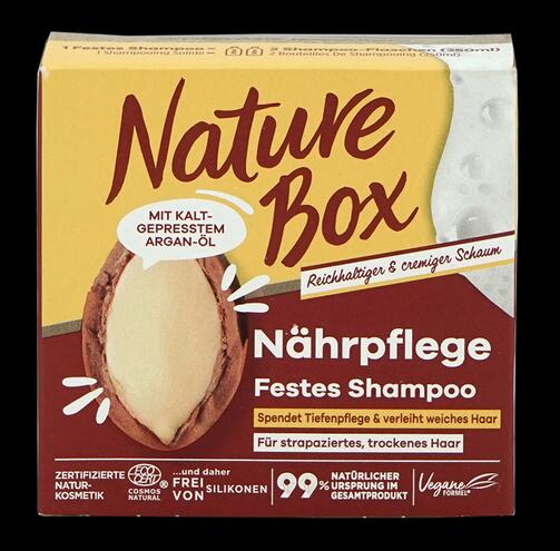 Nature Box Nährpflege Festes Shampoo mit Argan-Öl