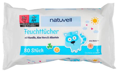 Natuvell Baby Feuchttücher mit Kamille, Aloe Vera & Allantoin