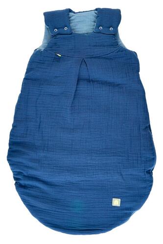 Odenwälder BabyNest Musselin-Schlafsack wattiert, spaceblue