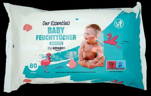 Our Essentials Baby Feuchttücher Sensitiv, 6er Pack