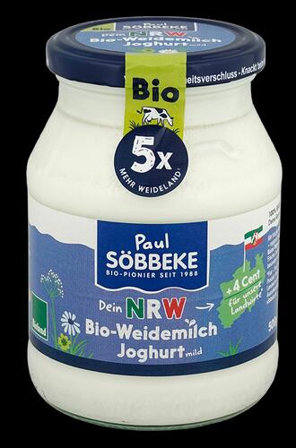 Paul Söbbeke Dein NRW Bio-Weidemilch Joghurt Mild, 3,8% Fett, Bioland