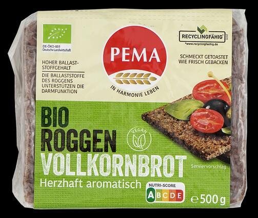 Pema Bio Roggen Vollkornbrot