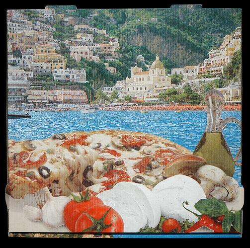 Pizzakarton Positano, 30 x 30 x 4 cm