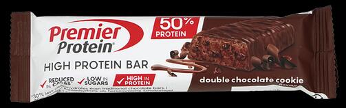 Premier Protein High Protein Bar Double Chocolate Cookie, 50 % Protein