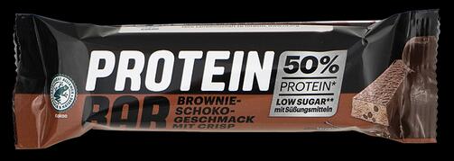 Protein Bar Brownie-Schoko-Geschmack mit Crisp, 50 % Protein