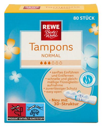 Rewe Beste Wahl Tampons, normal