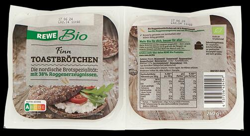 Rewe Bio Finn Toastbrötchen