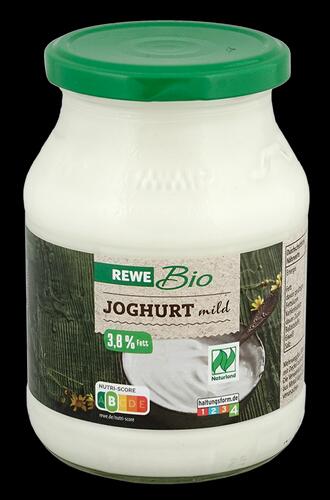 Rewe Bio Joghurt Mild, 3,8% Fett, Naturland