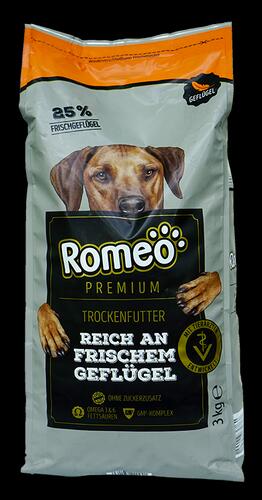 Romeo Premium Trockenfutter reich an frischem Geflügel