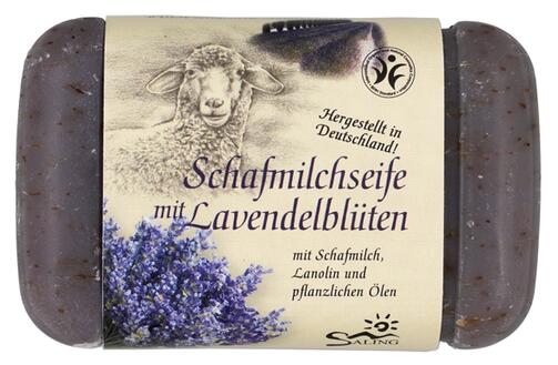 Saling Schafmilchseife mit Lavendelblüten