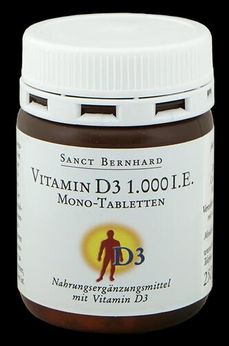 Sanct Bernhard Vitamin D3 1.000 I.E., Mono-Tabletten