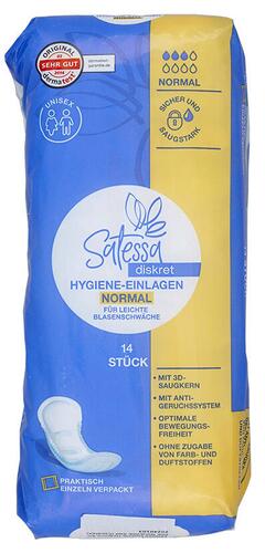 Satessa Diskret Hygiene-Einlagen Normal