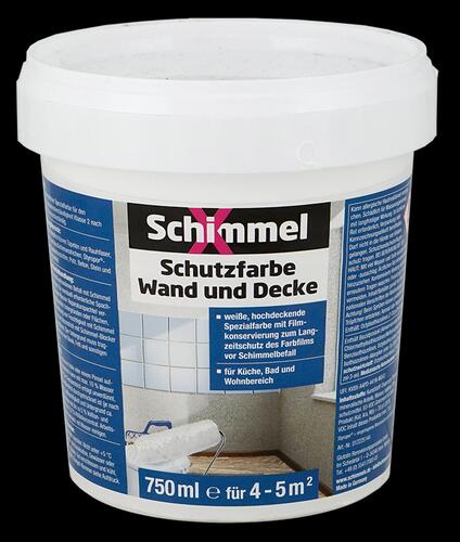 Schimmel X Schutzfarbe Wand und Decke