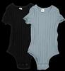 Shein Baby Mädchen Lettuche Trim Body 2 Stück, schwarz hellblau, Gr. 2-3Y Shein Baby Mädchen Lettuche Trim Body 2 Stück, schwarz hellblau, Gr. 2-3Y