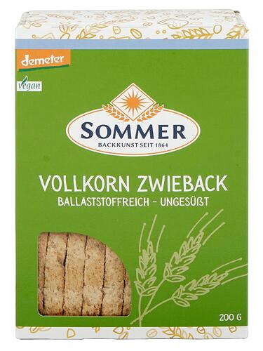 Sommer Vollkorn Zwieback, Demeter