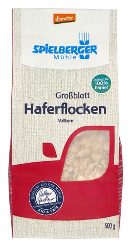 Spielberger Mühle Haferflocken Großblatt, Demeter