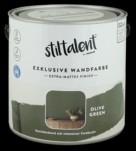 Stiltalent by Toom Wandfarbe Olive Green